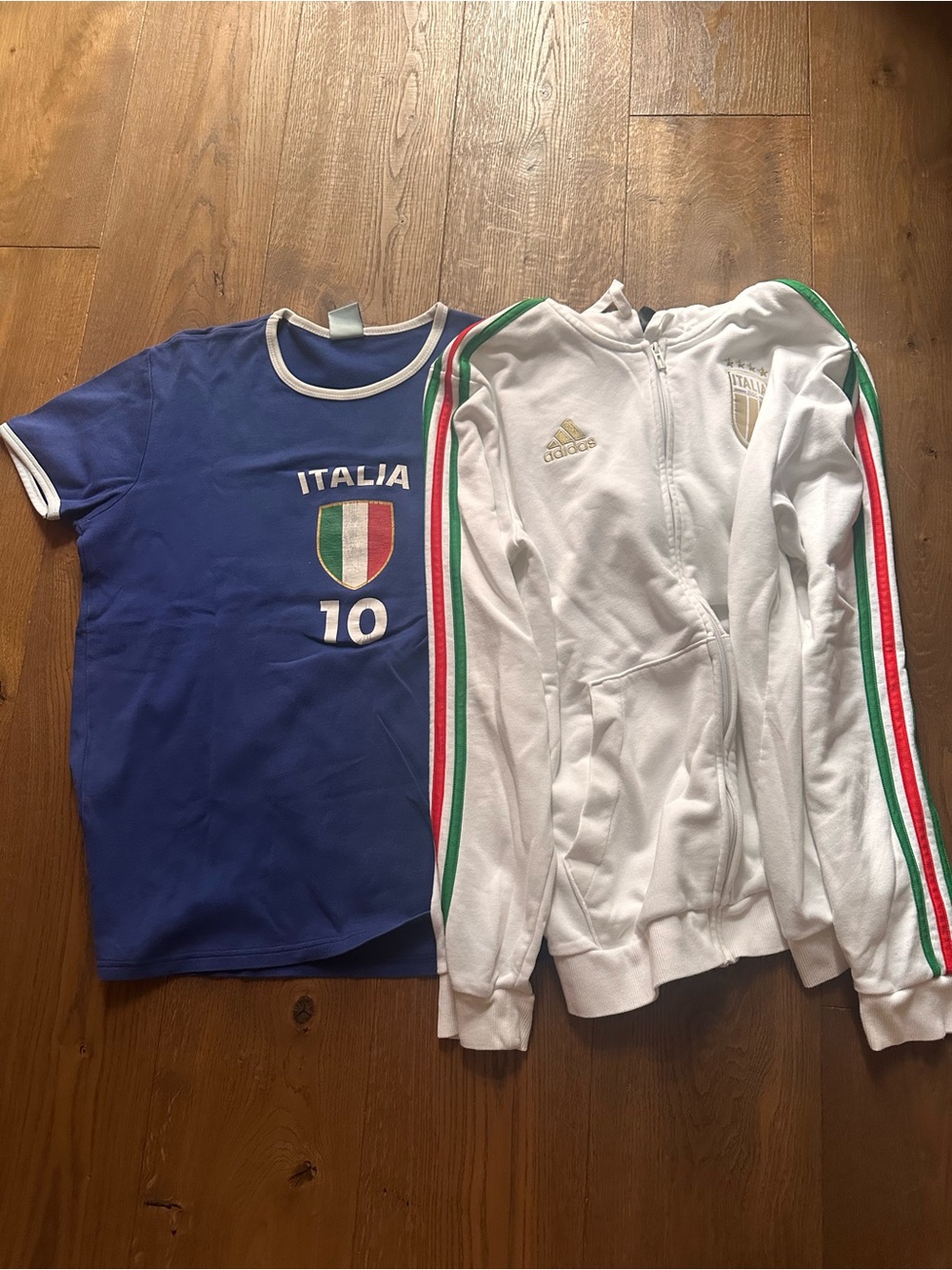 Adidas Italy Men’s full -zip White hoodie - Picture 13 of 15